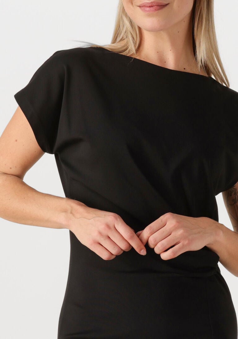 zwarte knit-ted midi jurk zwaan