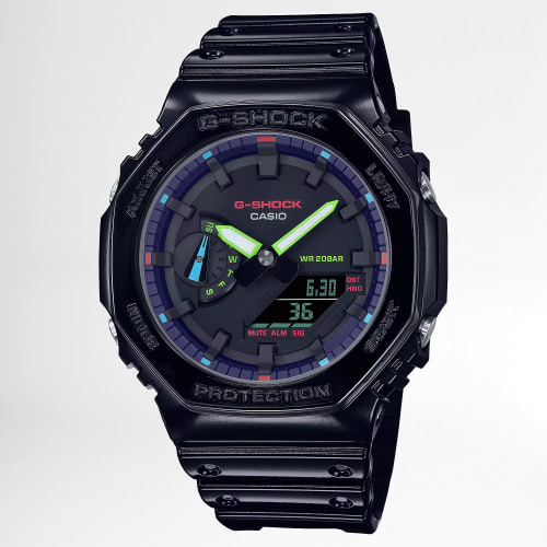 Montre G-Shock GA-2100RGB-1AER Noir