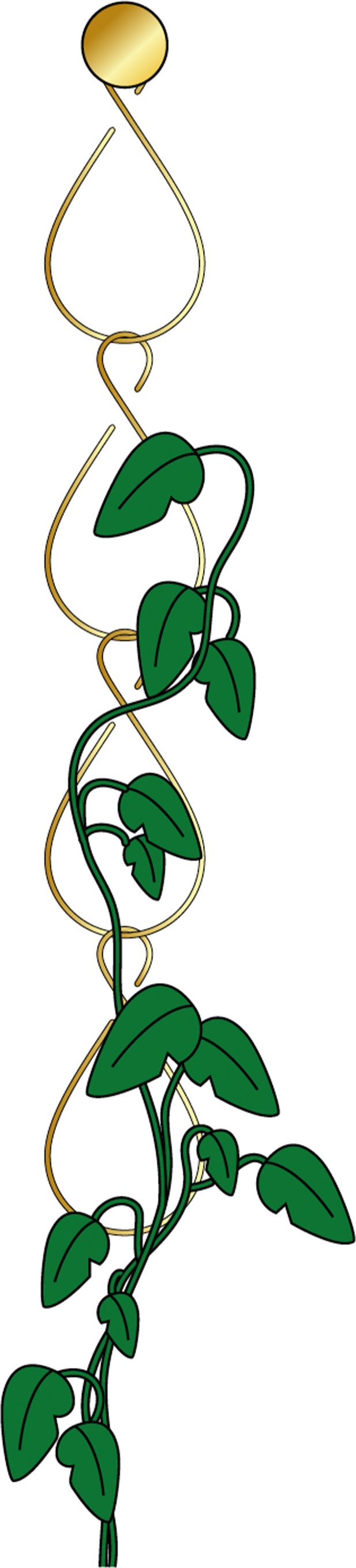 Mica Decorations plantensteun druppel goud D 15 H 30 cm