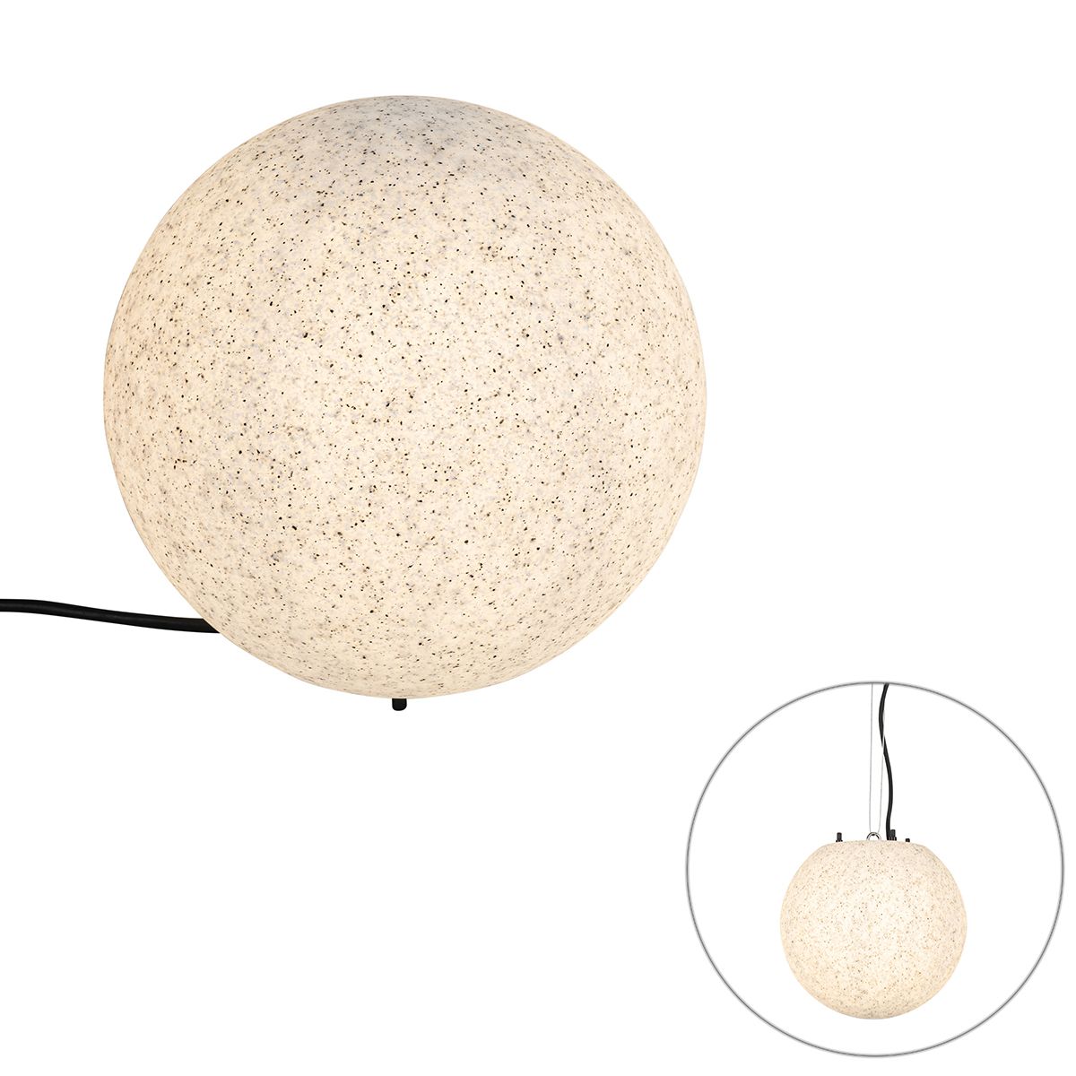 Moderne buitenlamp grijs 25 cm IP65 - Nura