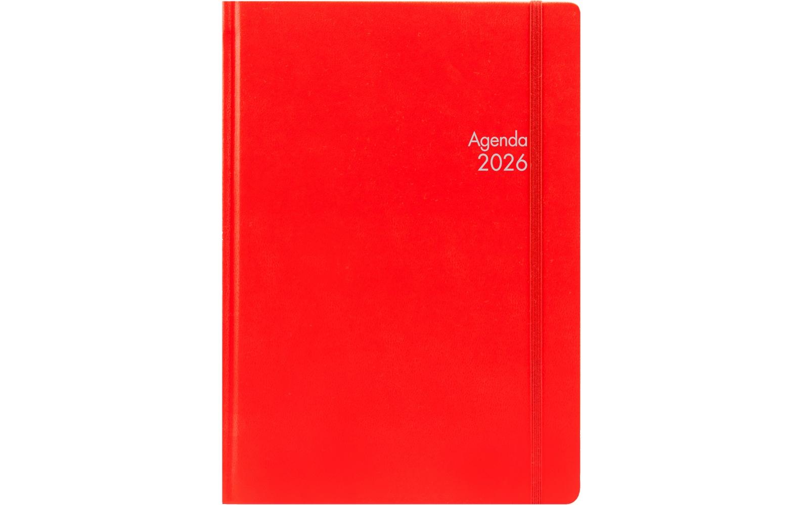 Tagesagenda Simply Red 2026, 15 x 21 cmTagesplaner