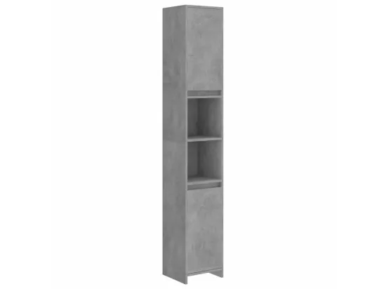 Armoire de salle de bain Gris béton 30x30x183,5 2