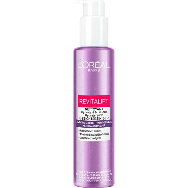 L'Oréal Paris Revitalift Filler Reinigingsgel Met Hyaluronzuur 150 ML