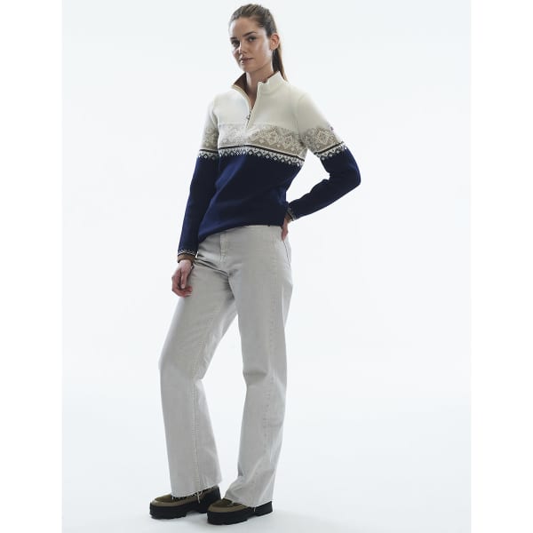 Pull DALE OF NORWAY MORITZ F SWEATER NAVY BRONZE BEIGE OFFWHITE
