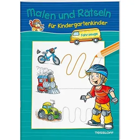 Tessloff Malen und Rästeln für Kindergartenkinder - Fahrzeuge