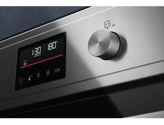 ELECTROLUX - Four encastrable pyrolyse EBF4P46X Série 600 , Inox anti-trace, 72 litres