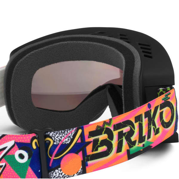 Masque de ski BRIKO MARLO BLACK FANTASY LIME