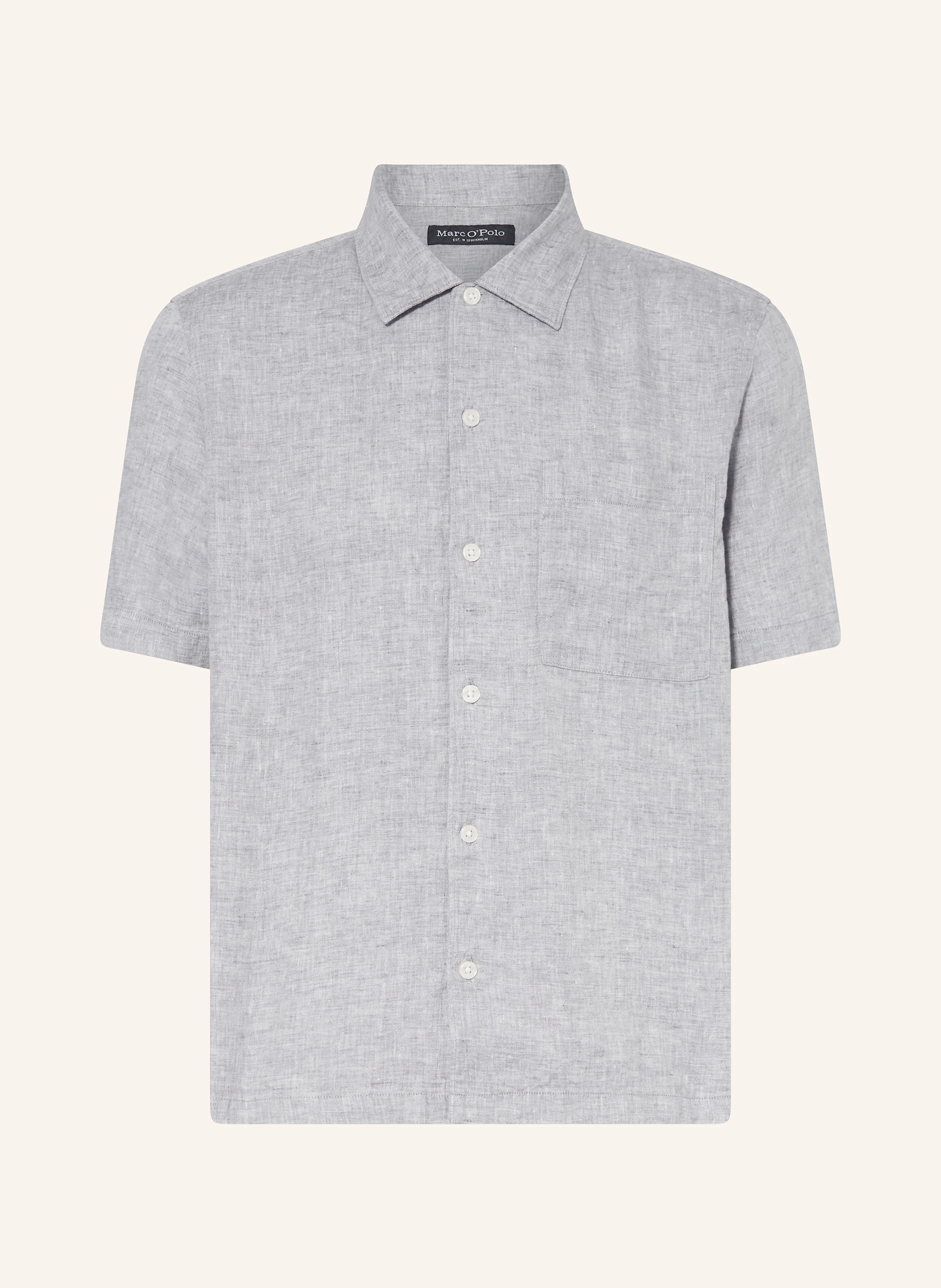 Marc O'Polo Kurzarm-Hemd Regular Fit aus Leinen