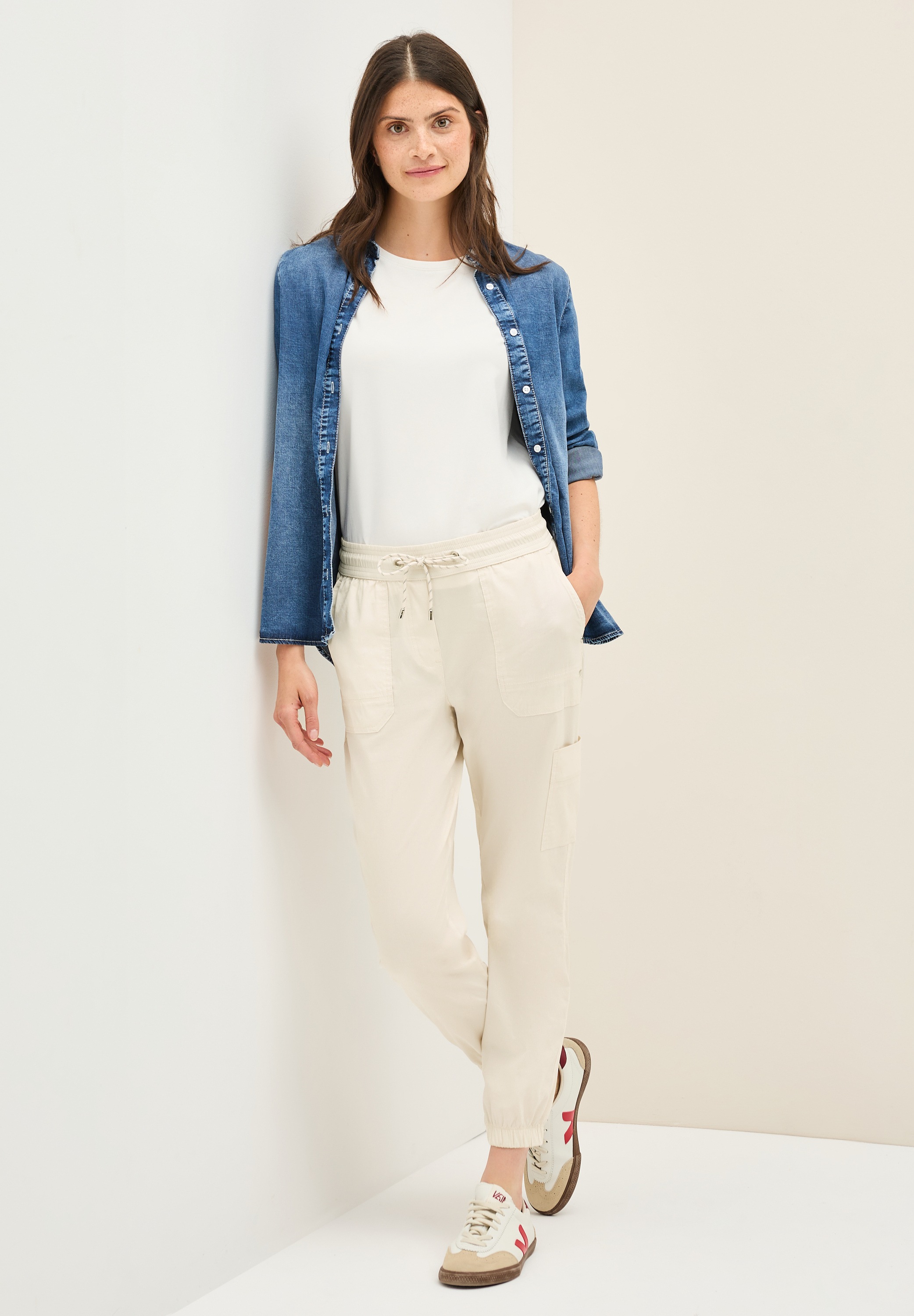 Cecil Cargohose »Style Tracey«  mit elastischer Bund mit Tunnelzug