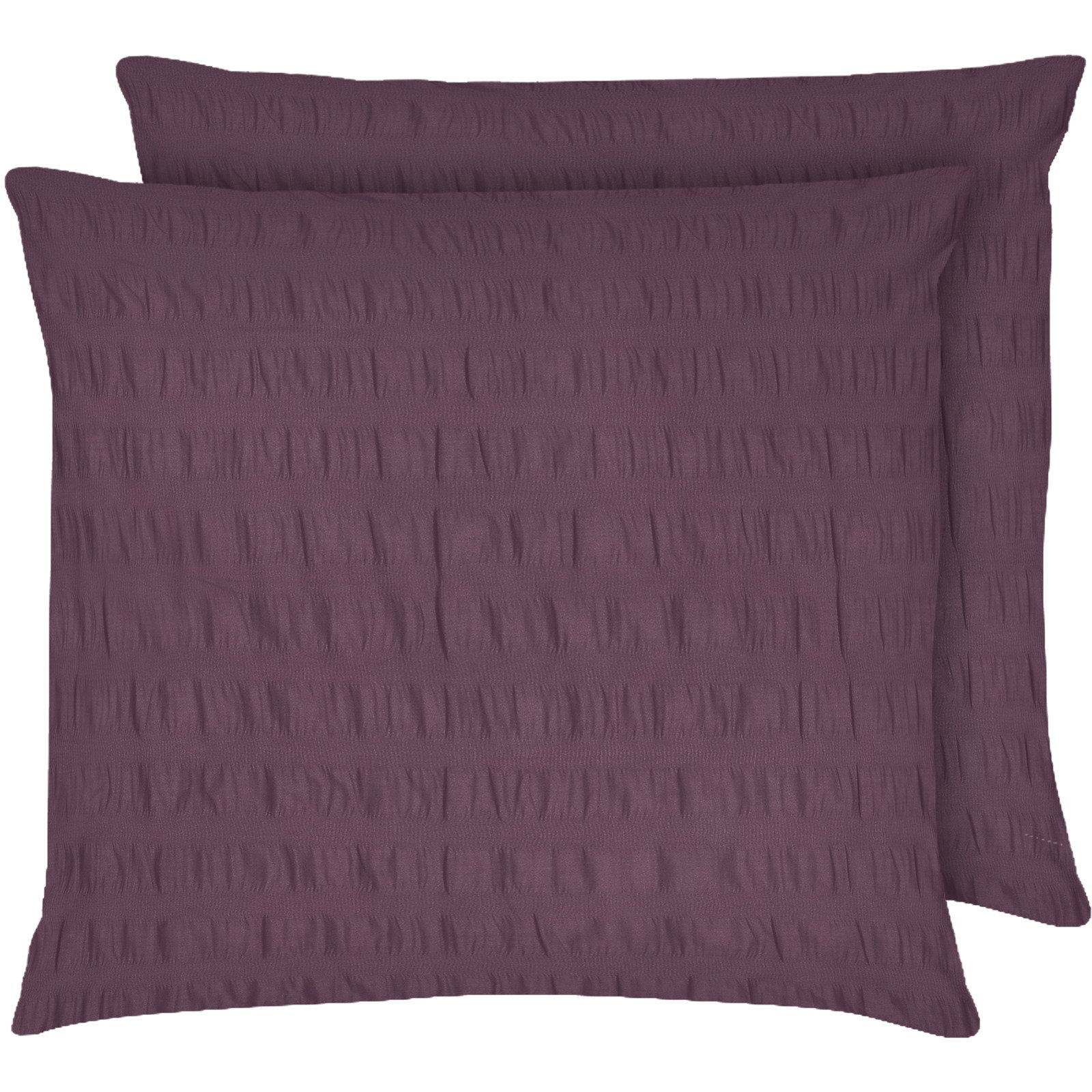 Bettwäsche Seersucker uni 200x210 Duvet Französisch, violett