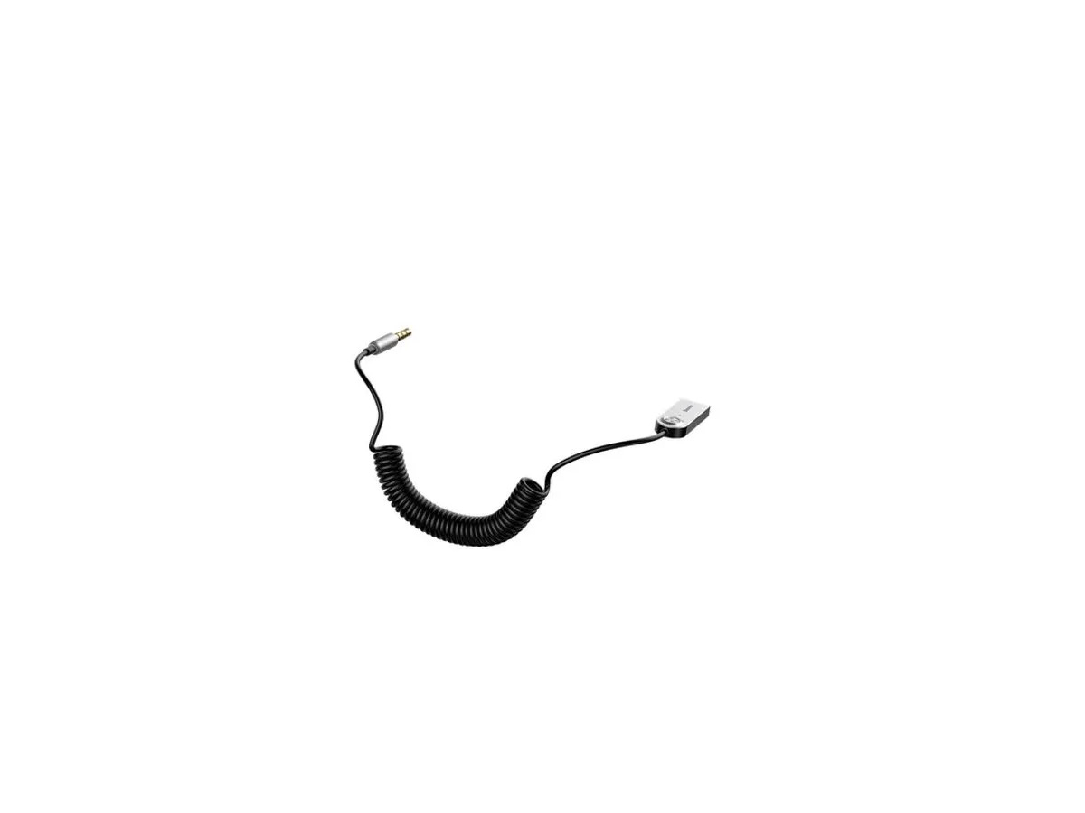 KFZ USB Bluetooth 5.0 Audio Adapter Transmitter / Receiver mit Mikrofon   3.5mm Klinken-Anschluss (CABA01-01) - Schwarz