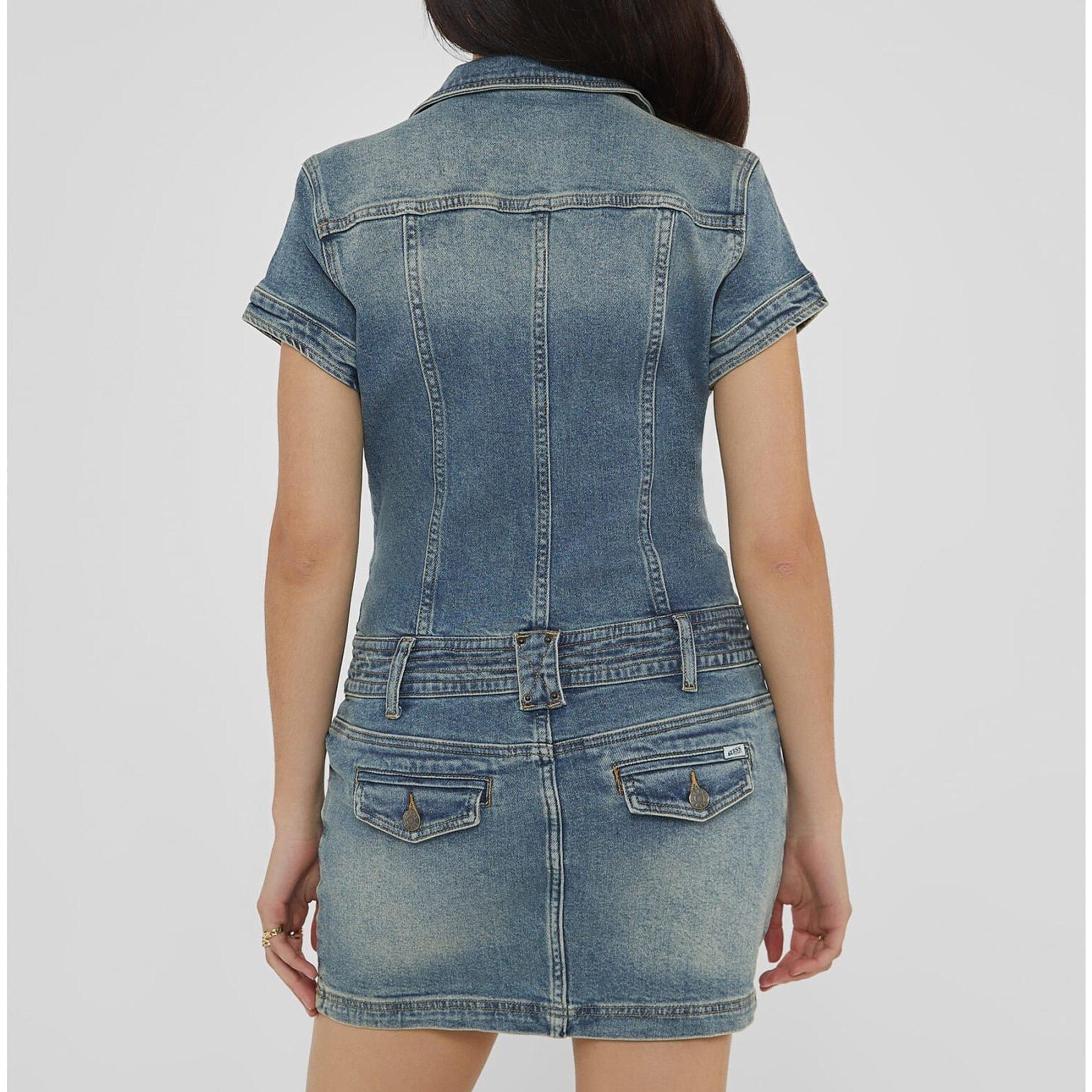 Guess Belted Mini Dress