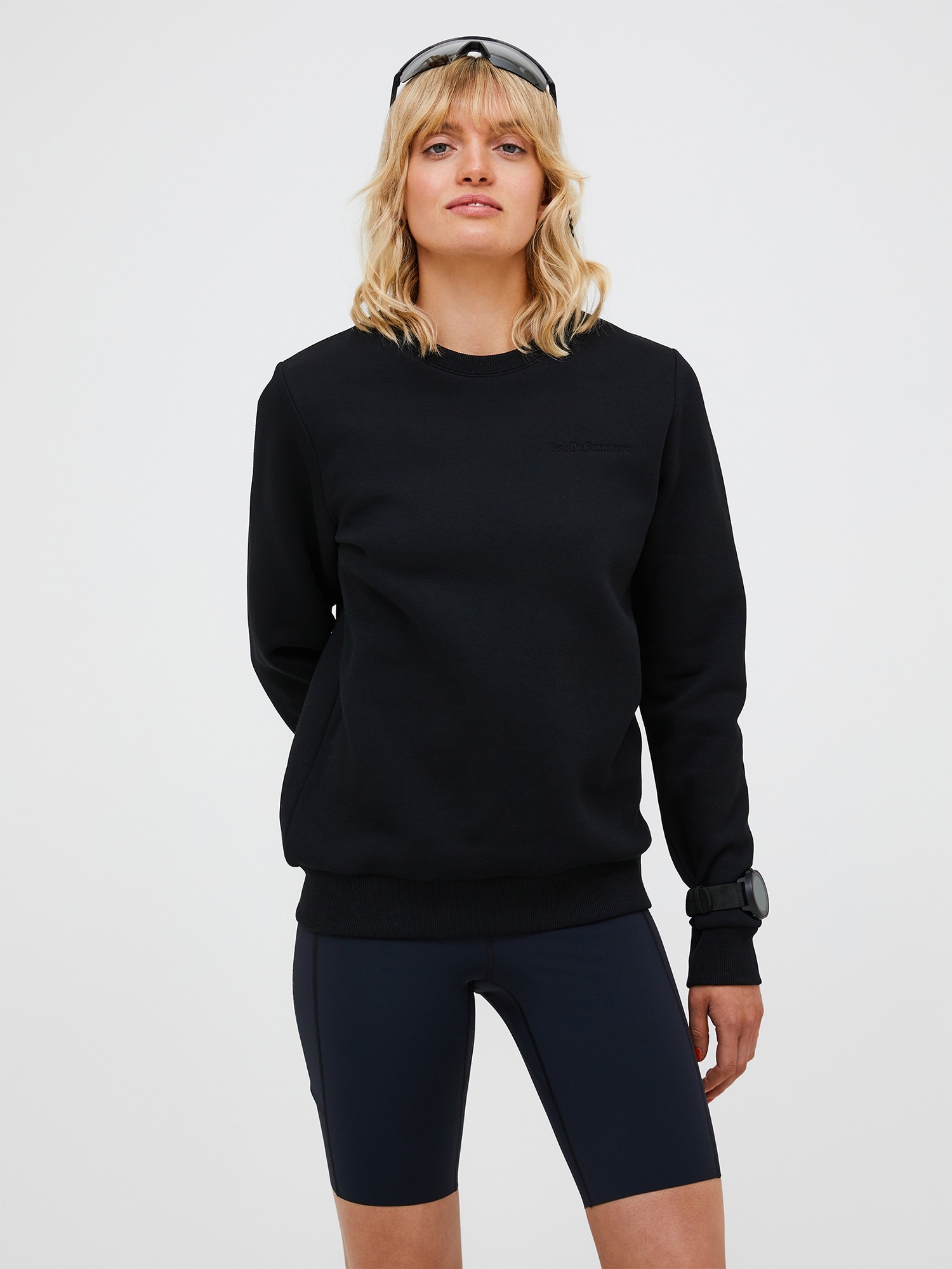 Original Small Logo Crew Dame Black