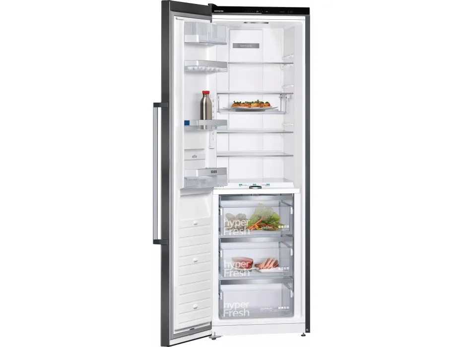 Siemens iQ700 KS36FPXCP - Køleskab - bredde: 60 cm - dybde: 65 cm - højde: 186 cm - 309 liter - Klasse C - BlackSteel