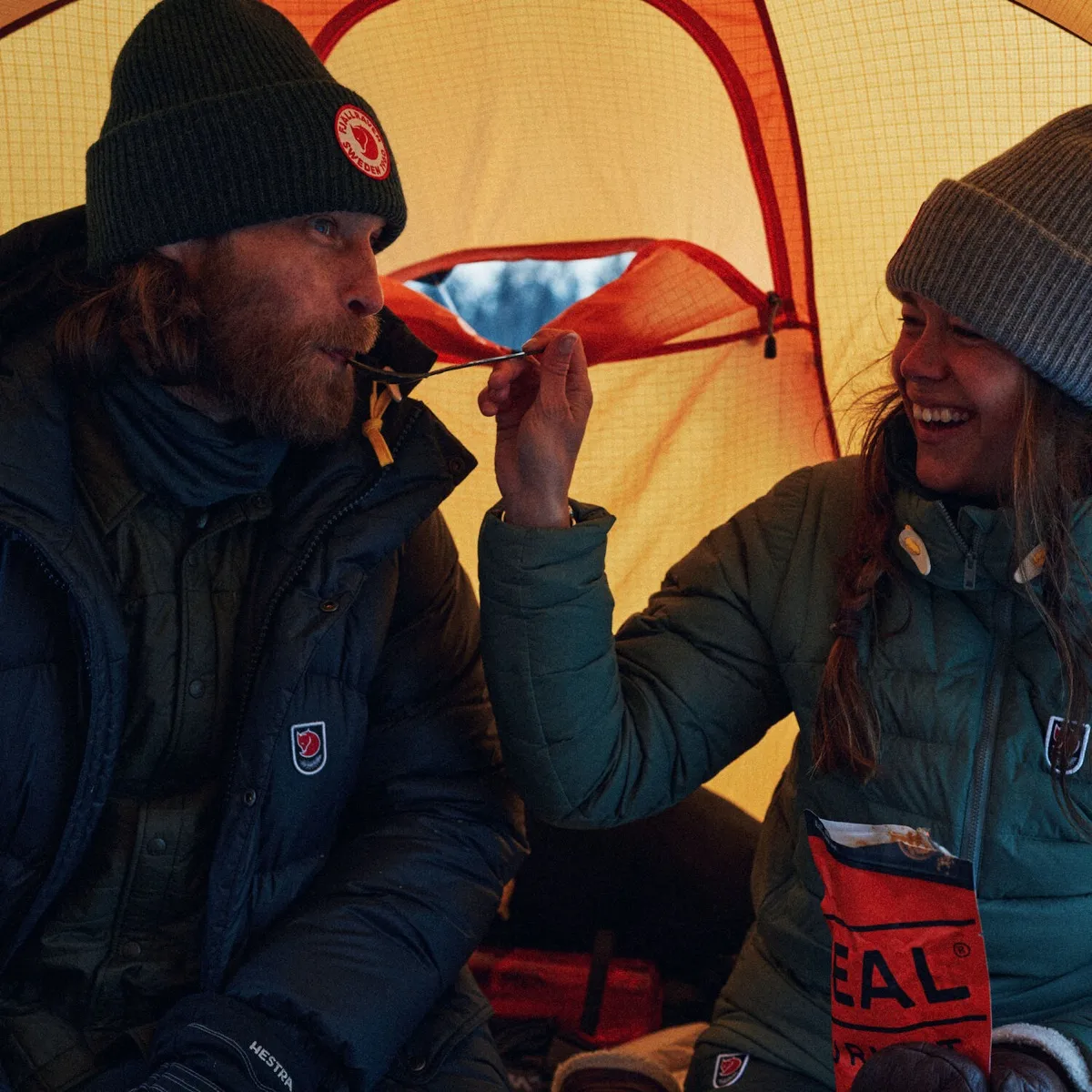 Fjällräven Expedition Pack Down Anorak W Mustard Yellow