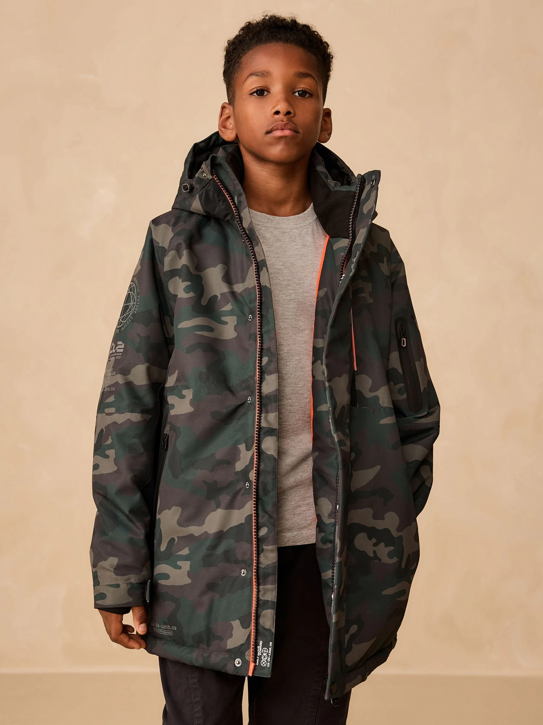 Camouflage - Premium waterdichte parkajas (3-16jr)