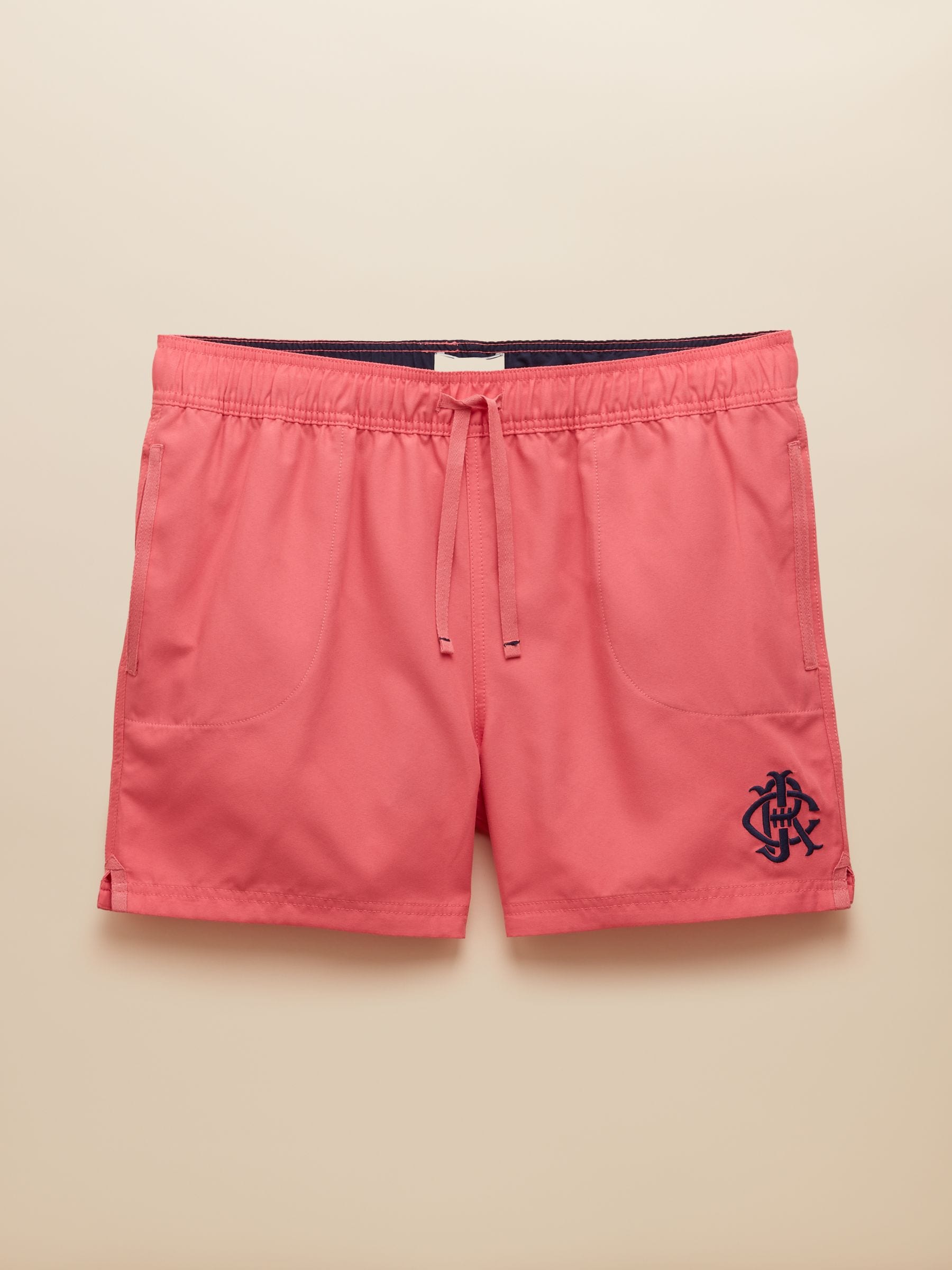 Roze - Joules Overton rugby stijl zwembroek