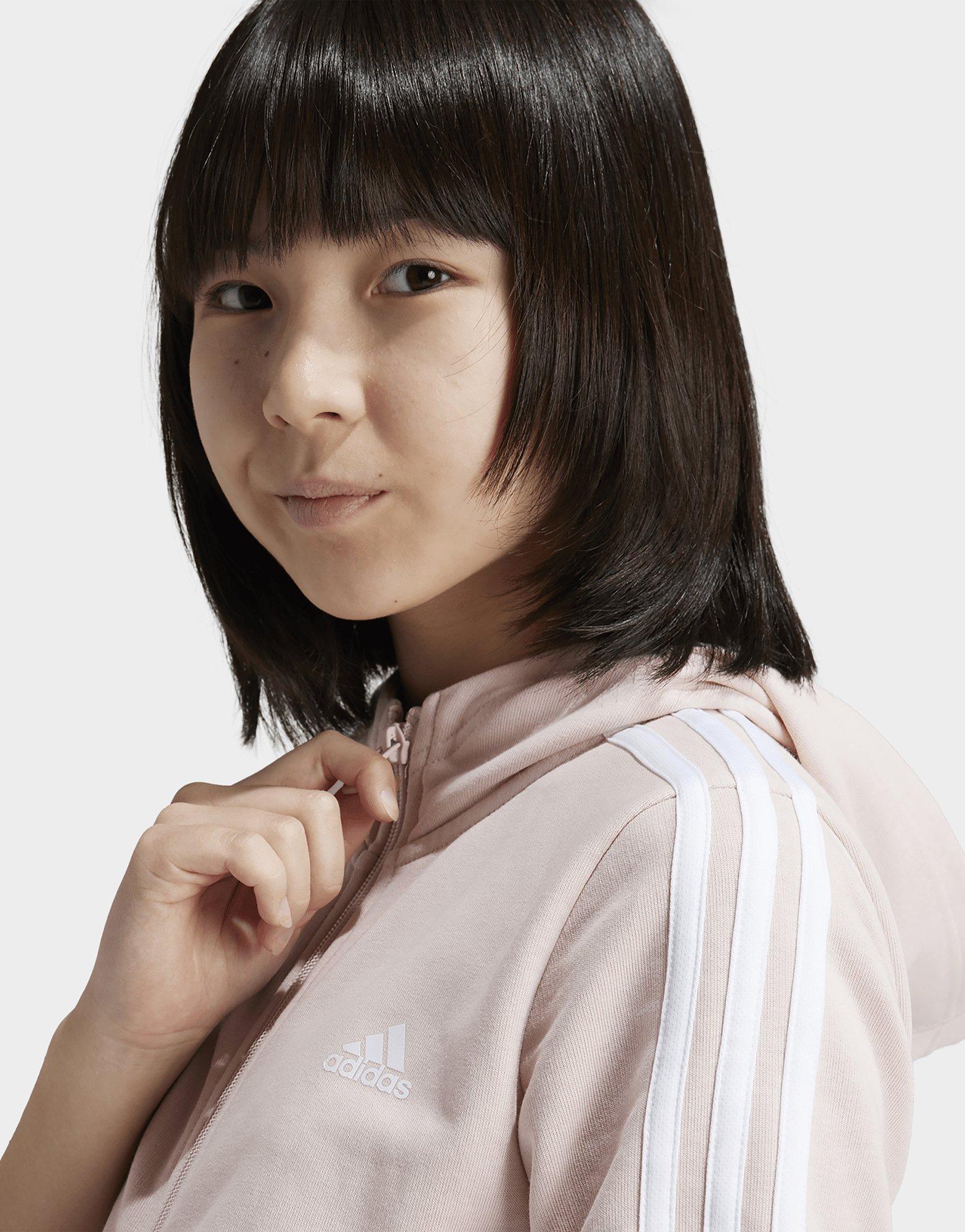 adidas Veste à capuche entièrement zippée Essentials 3-Stripes