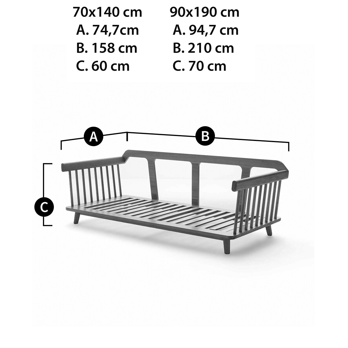 AM.PM<br>Leito inclinado, design de selva E.Gallina