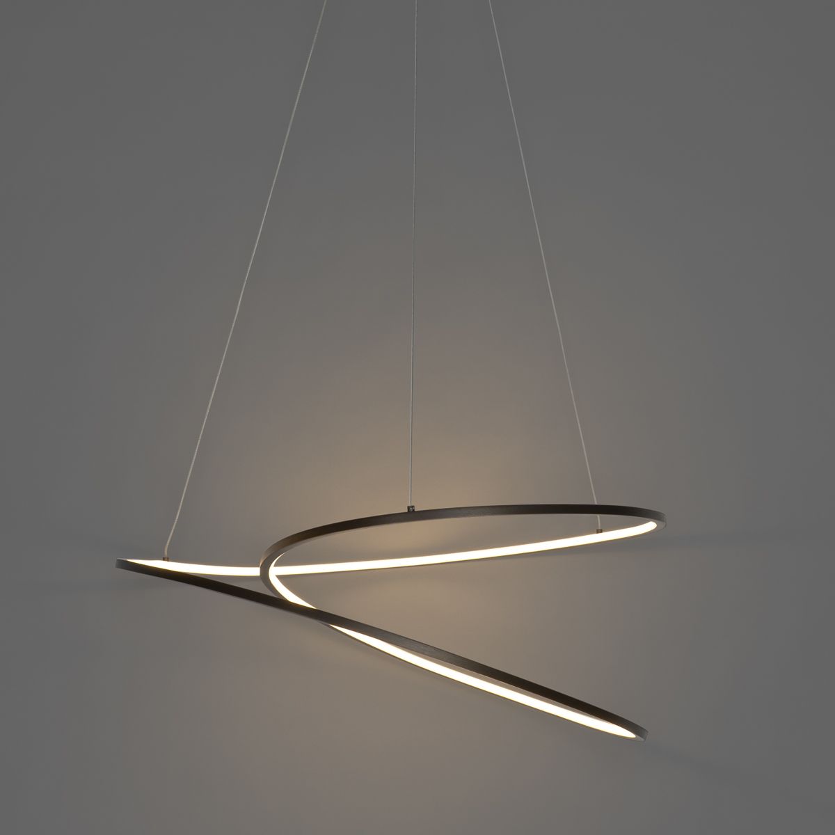 Design hanglamp brons 72 cm incl. LED 3-staps dimbaar - Rowan