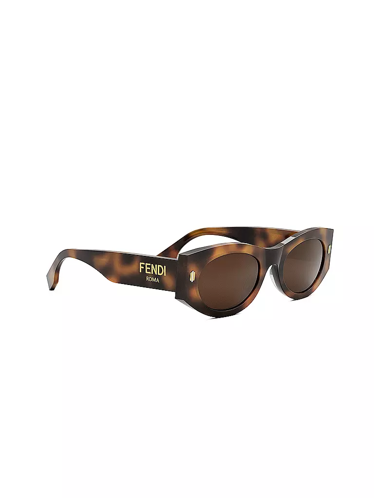 FENDI FENDI Roma havana ovale Sonnenbrille braun