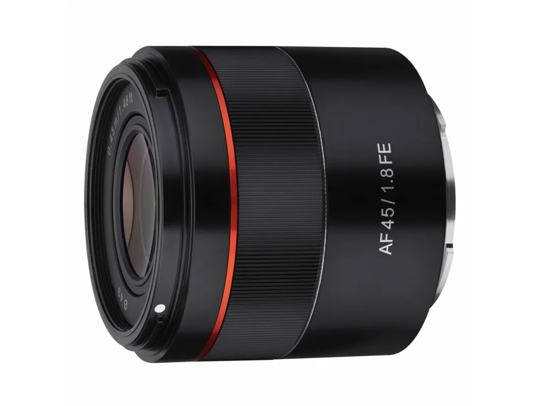 Samyang AF - Objektiv - 45 mm - f/1.8 FE - Sony E-mount - for Sony Cinema Line; a VLOGCAM; a1; a1 II; a6700; a7 IV; a7C; a7C II; a7CR; a7R V; a9 III