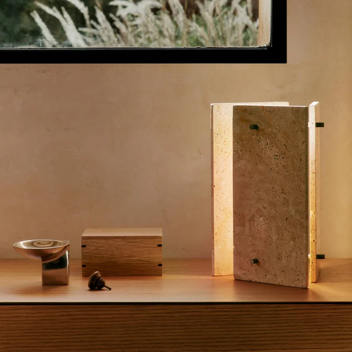Ferm Living - Oeste LED Tischleuchte, Glas / klar