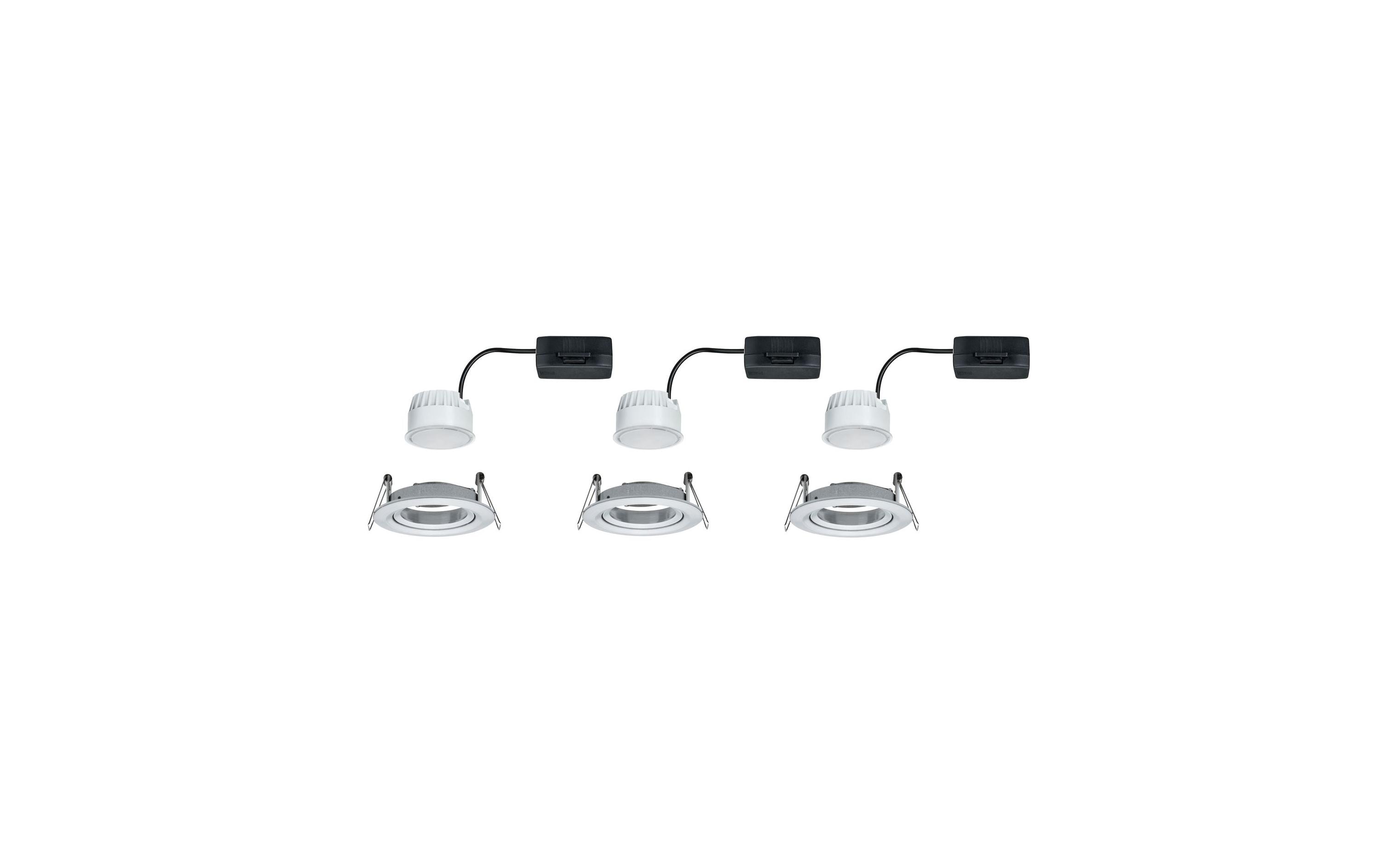 Einbauspot Nova Coin Set, 3 x 6 W, 2700 K, ChromLED Einbauspots Basisset