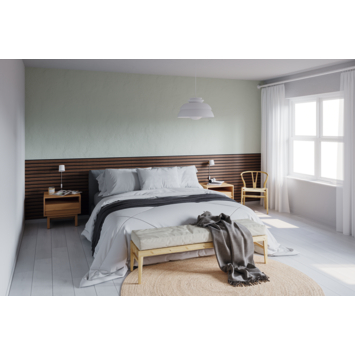 Lattenwand MDF Decowall Essential walnoot 260x30cm, 2 stuks (1.56m2)