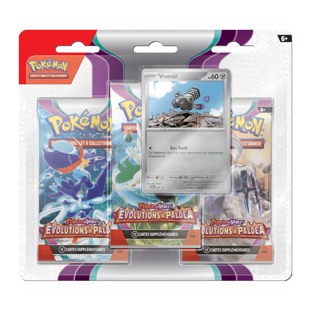 Pokemon EV02 : Evolutions à Paldea - Pack 3 Boosters