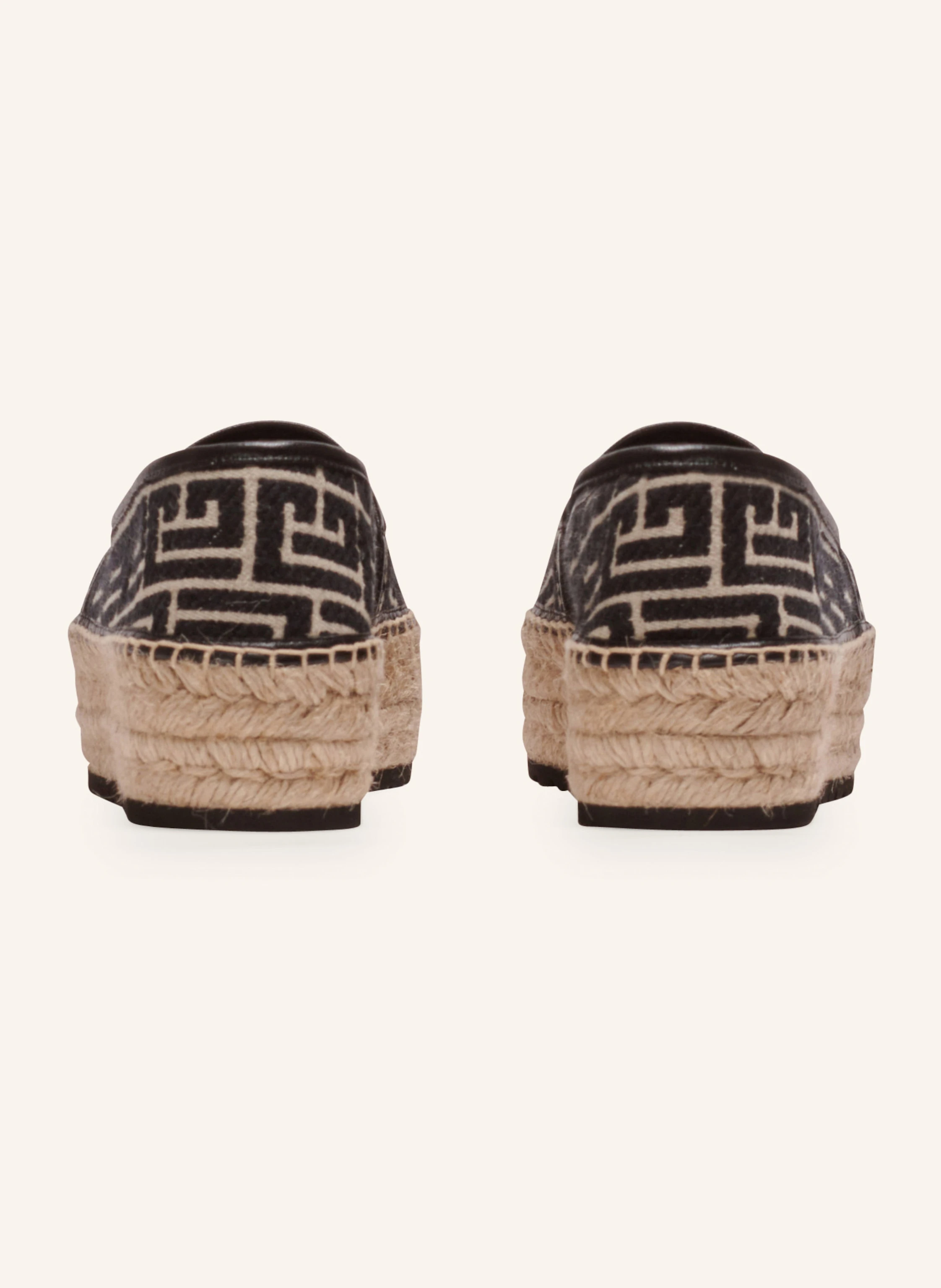 BALMAIN Espadrilles Alex aus Canvas mit PB Labyrinthe-Monogramm