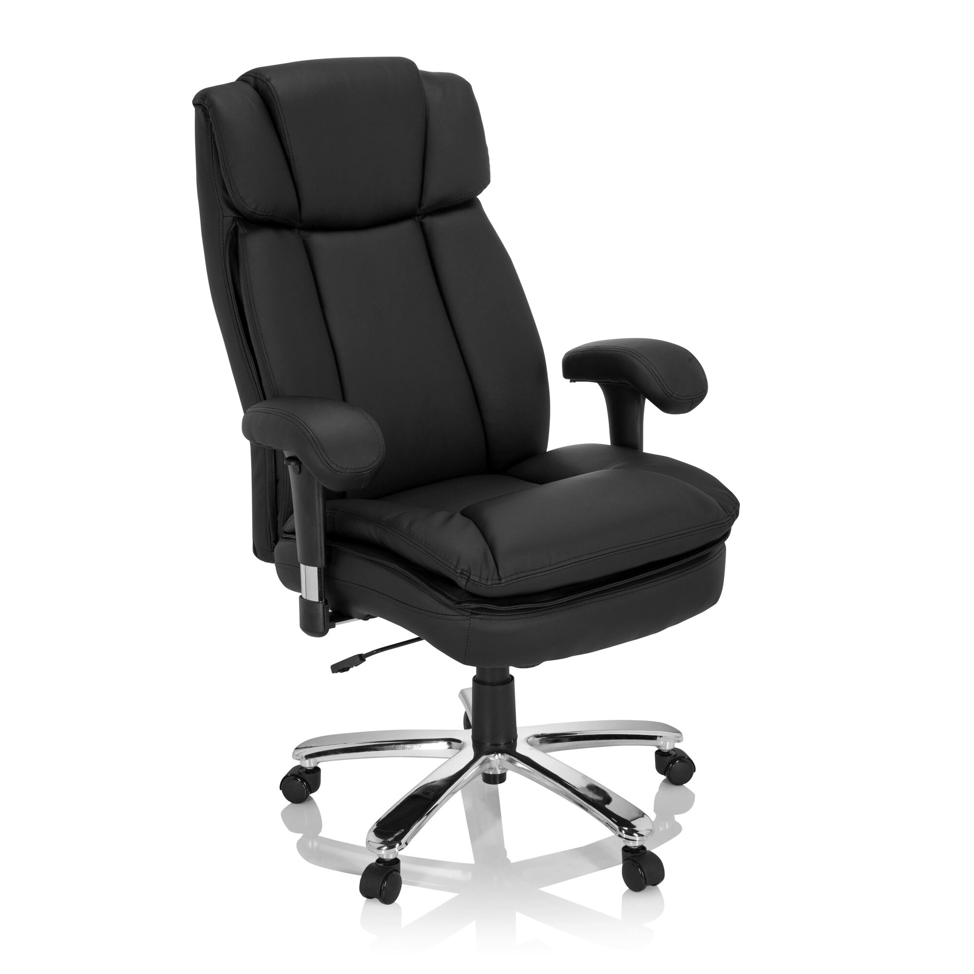 XXL Drehstuhl BUILDER XXL I Kunstleder mit Armlehnen (höhenverstellbar) hjh OFFICE