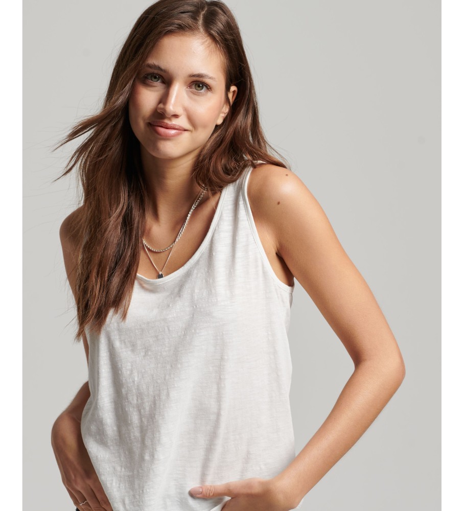 Camiseta de malha Superdry Studios, branca