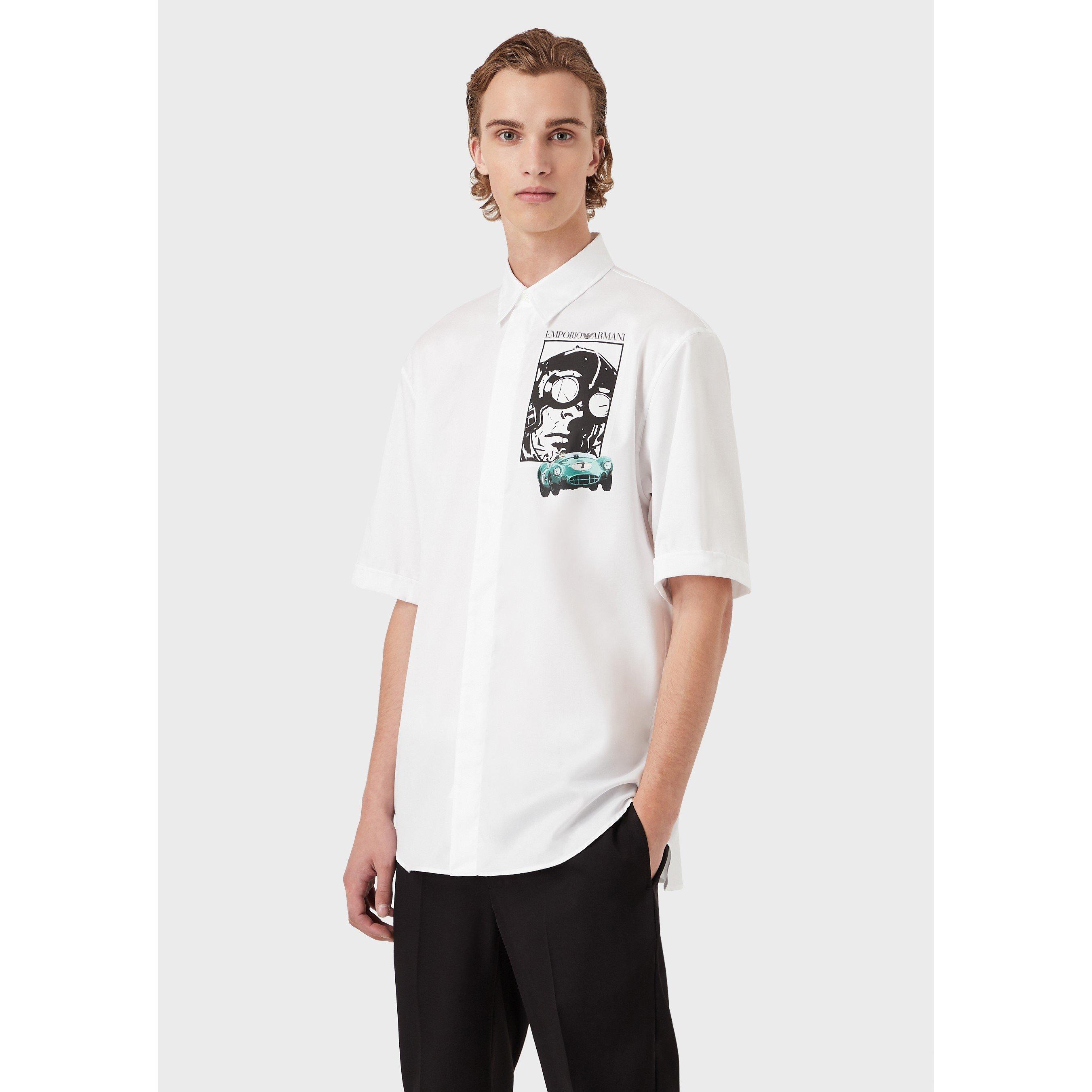 Emporio Armani Vintage Car Print T-Shirt