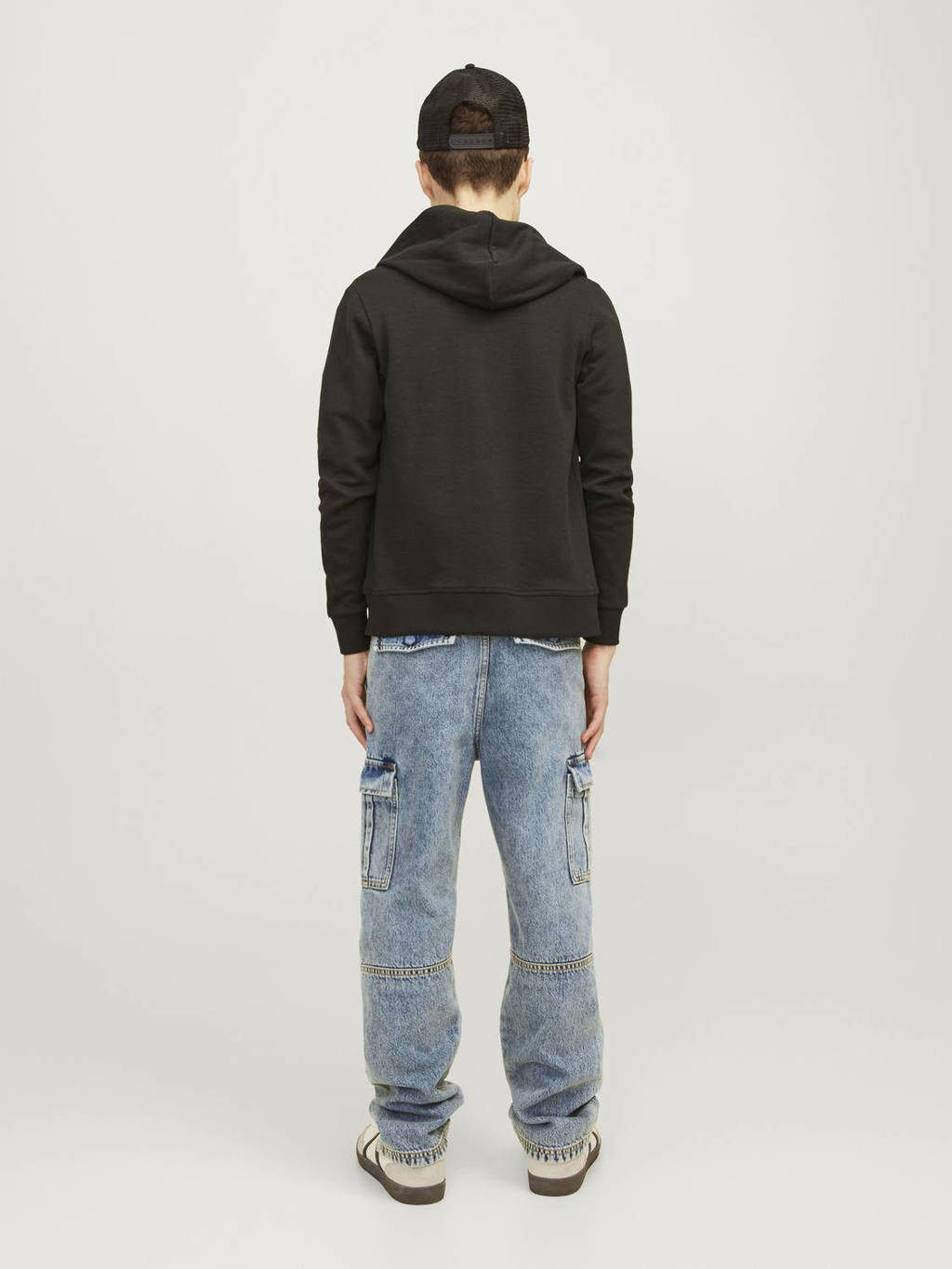 JACK & JONES loose fit jeans JJICHRIS JJWADE blue denim