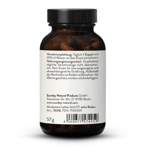 Sunday Natural Products  Berberin 500 mg Kapseln