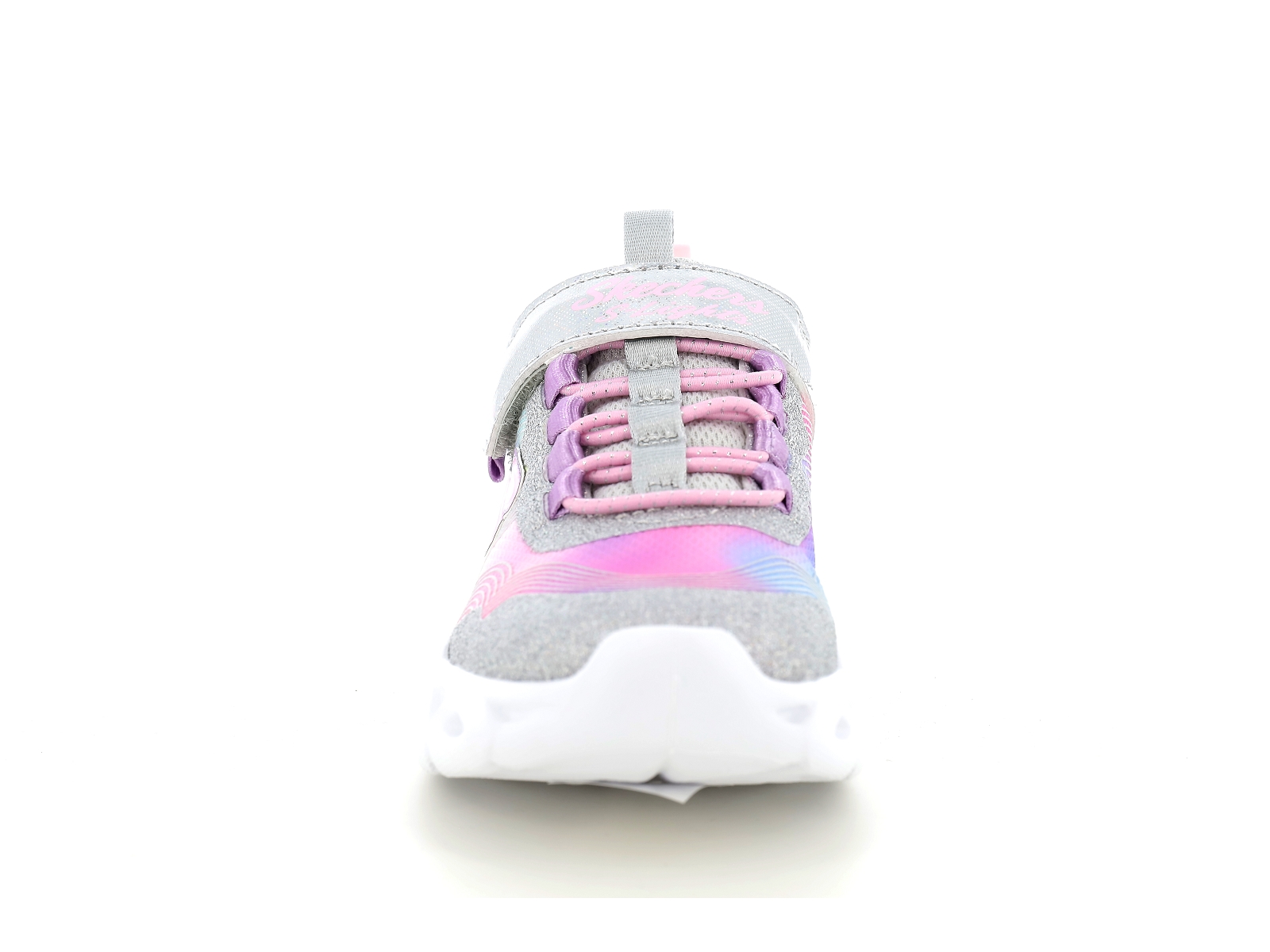 Skechers-TWISTY BRIGHTS 2 0 Matières combinées Argent-Rose