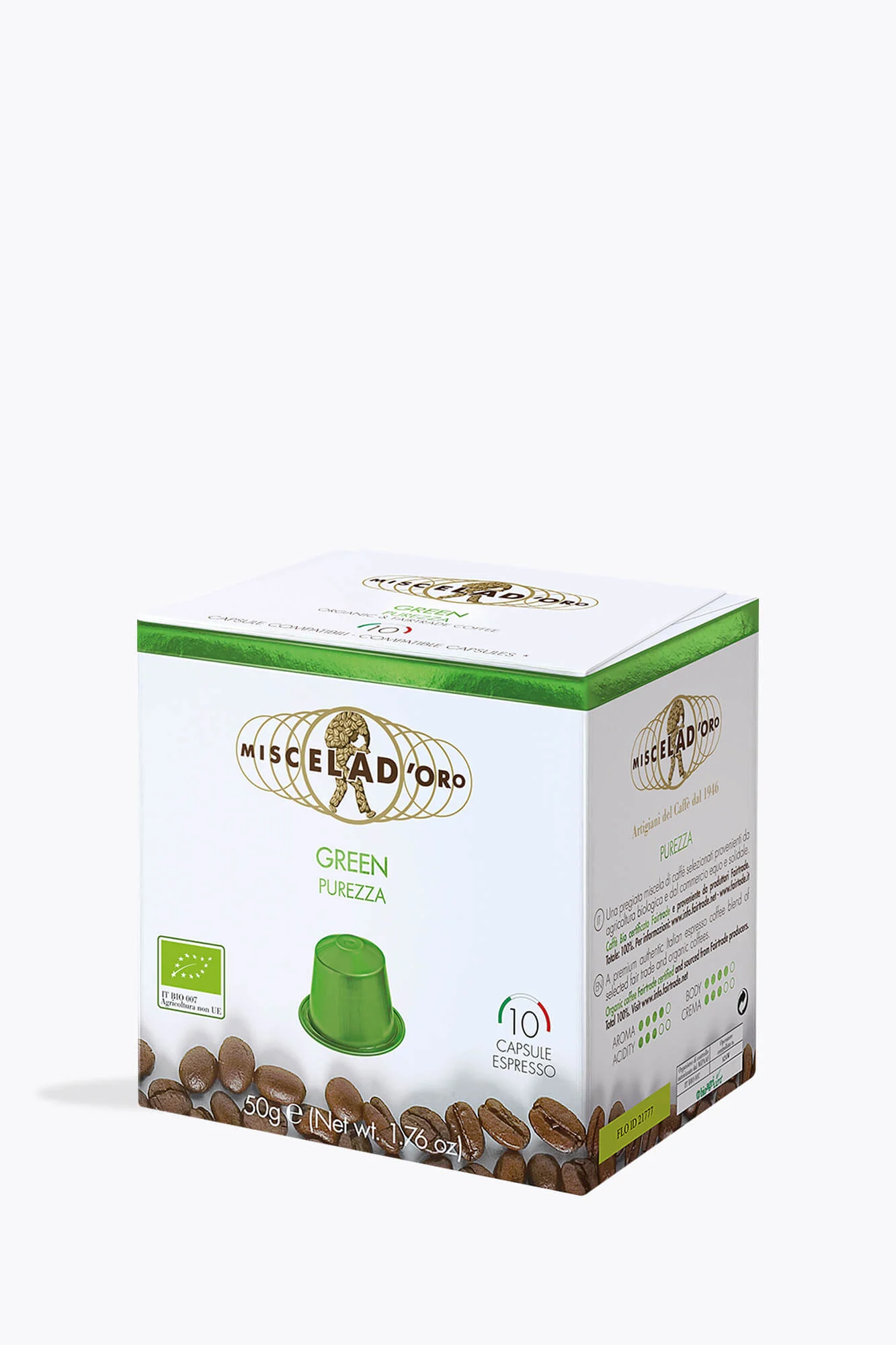 Miscela D'Oro Green Bio 10 Kapseln Nespresso® kompatibel