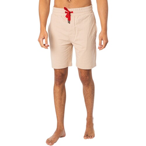 BOSS - Shorts De Chándal Apilados Lounge Beige