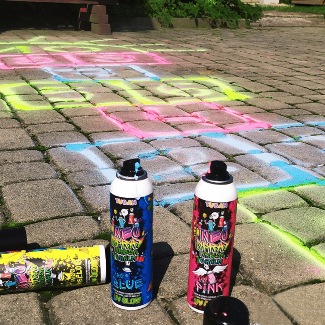 Tuban krijtspray neo - geel