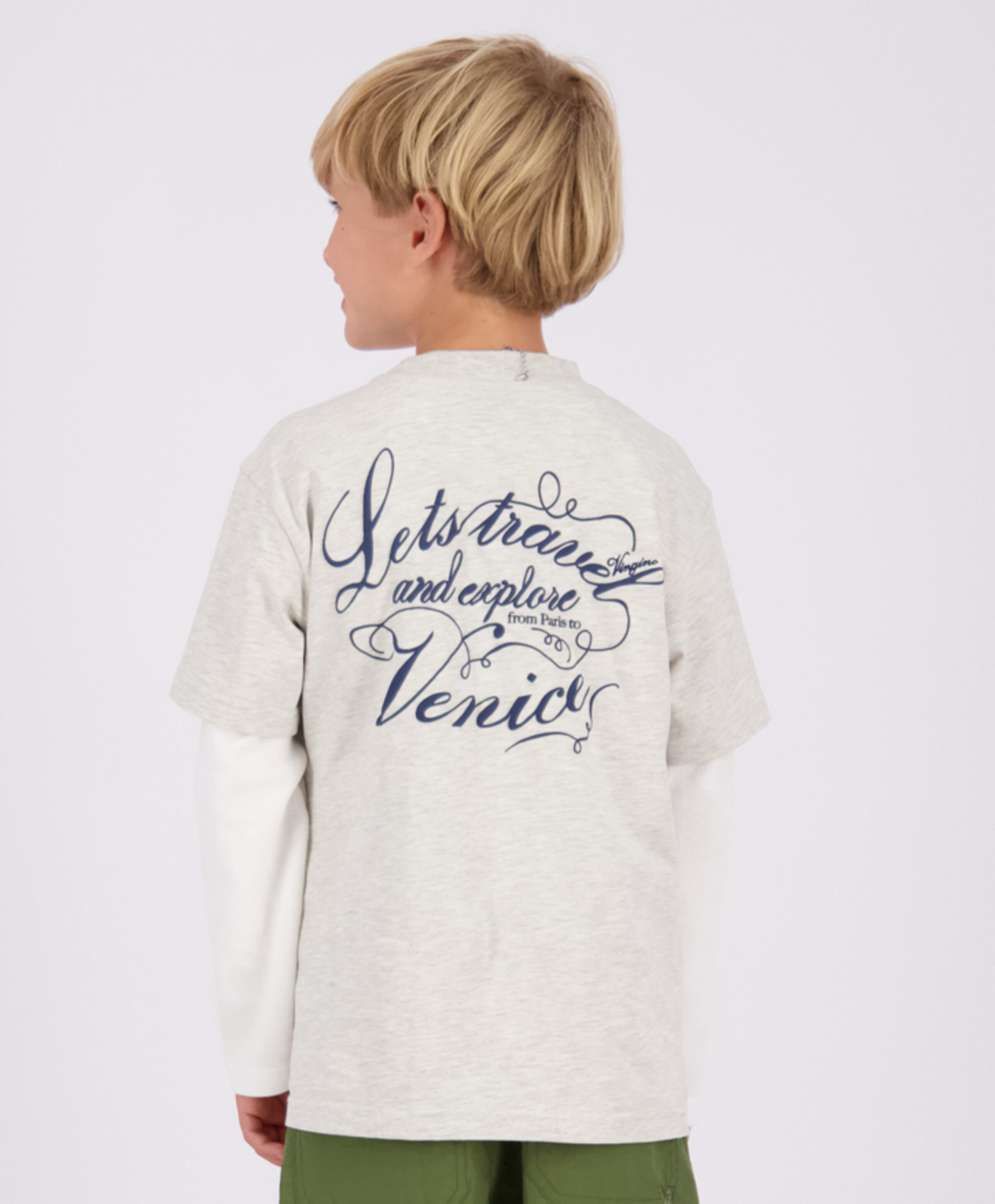 Vingino Jongens T-shirt ecru