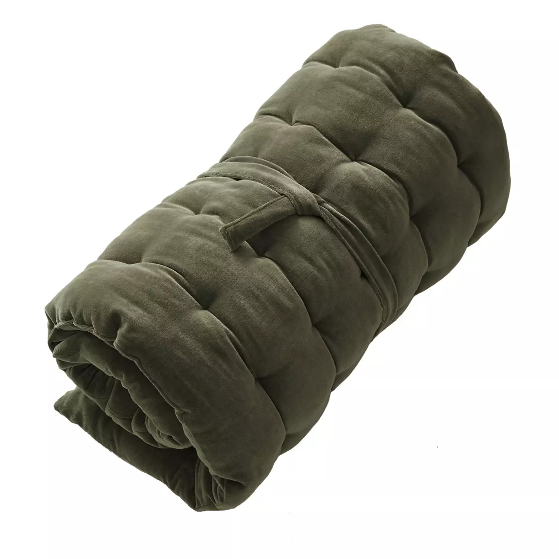 Matelas de sol velours de coton (60 x 120 cm) César Vert thym