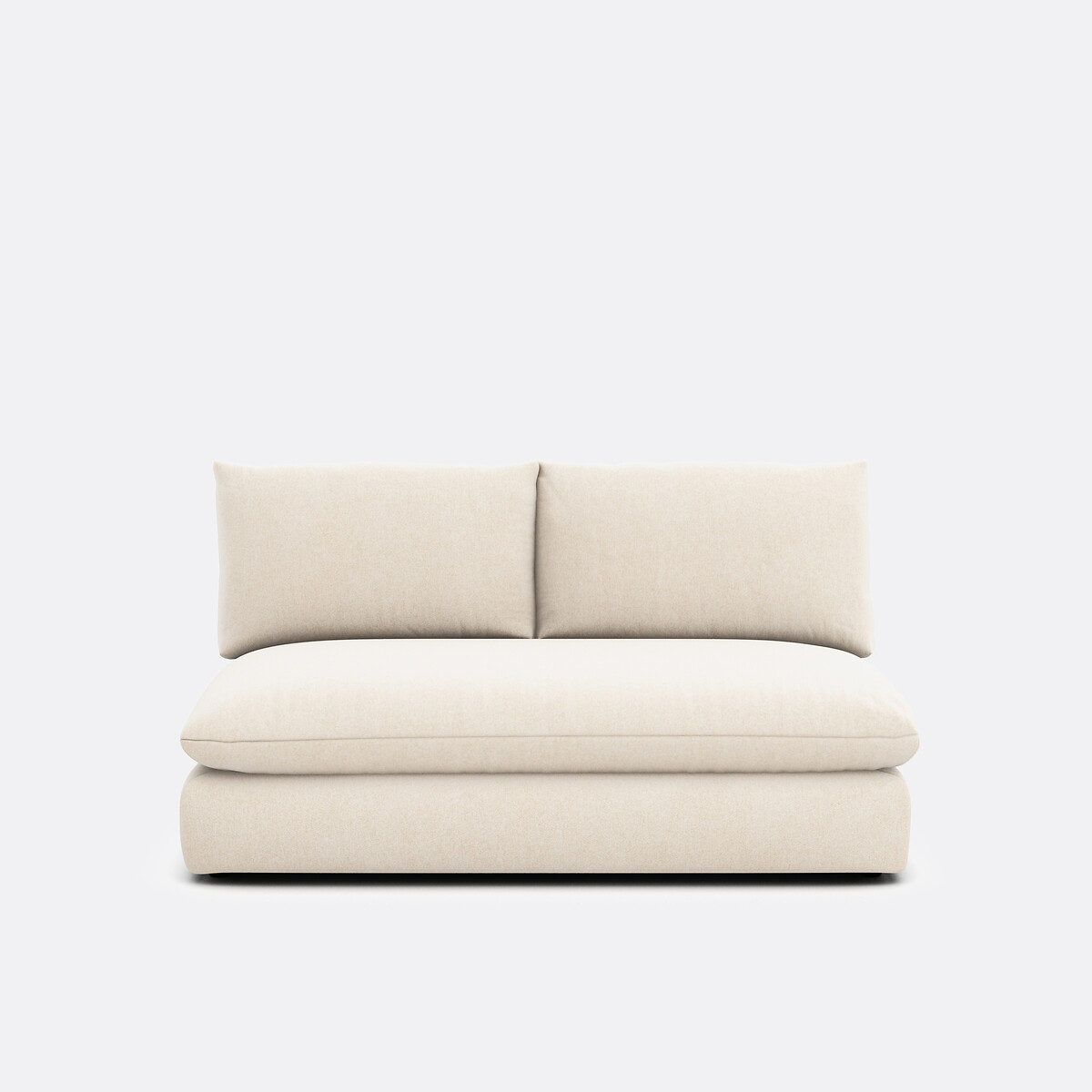 LA REDOUTE INTERIEURS<br>Sofá modular de 2 lugares. poliéster manchado, Malo