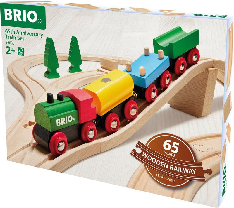 BRIO - 36036 - Treinset - Multicolor - Hout - 32-Delige Set