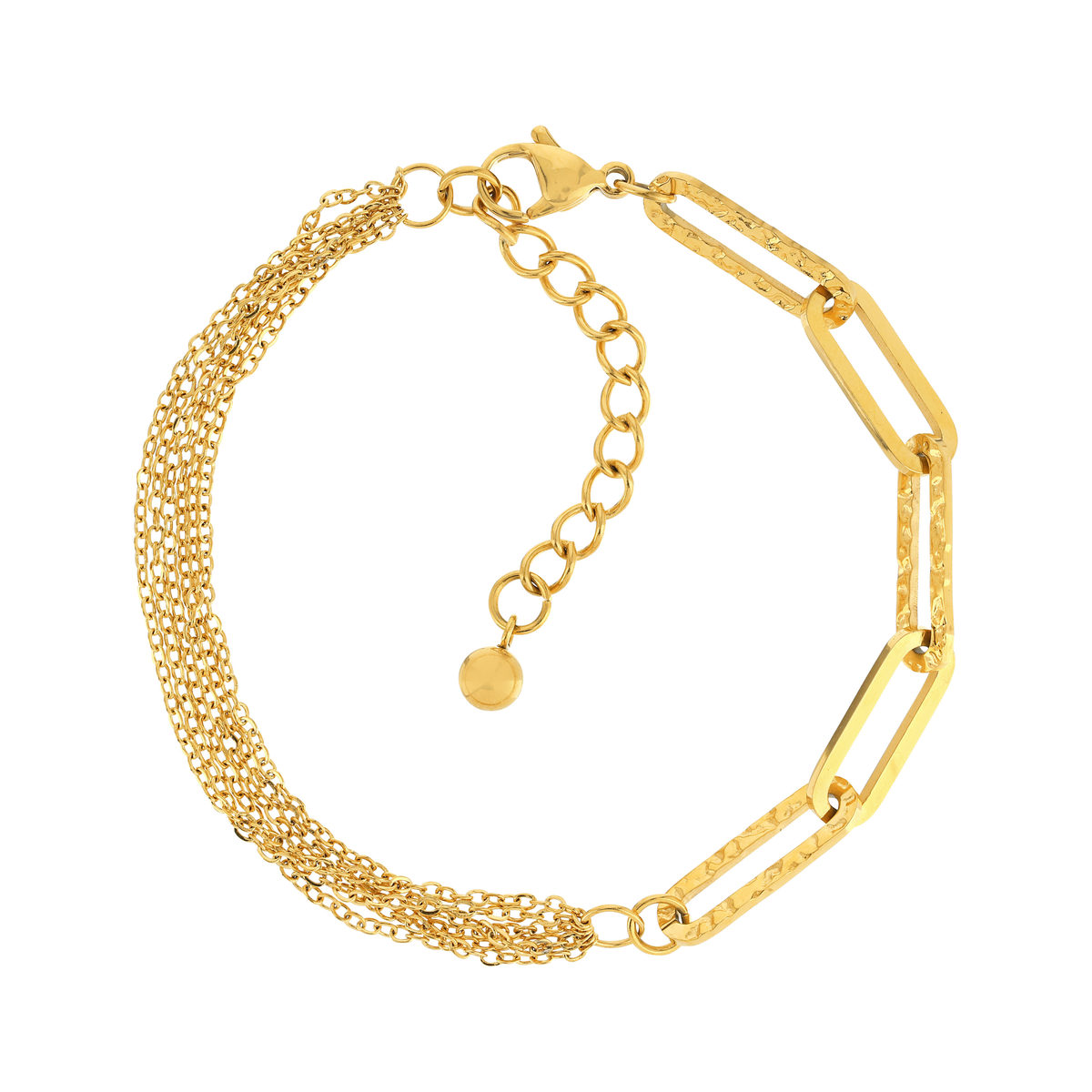 Bracelet acier jaune 22 cm