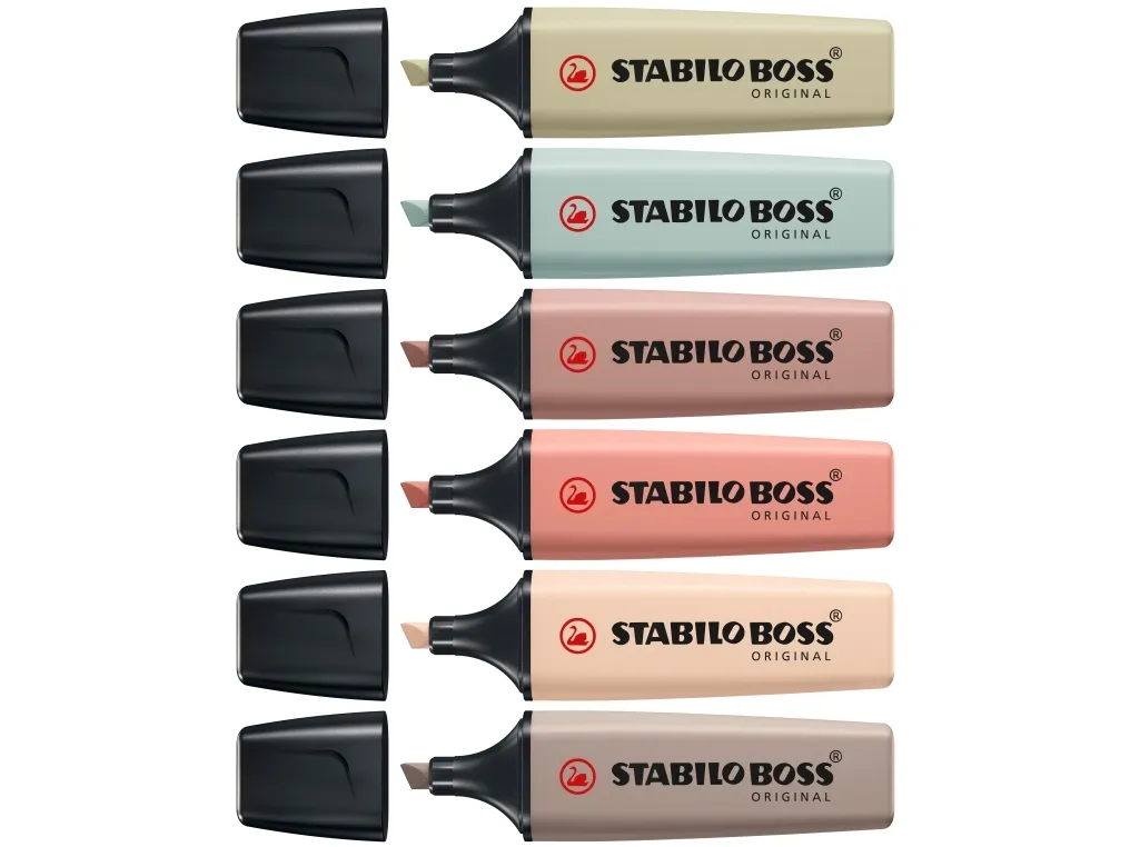 Stabilo Boss® Original Nature Colors 6 stk.