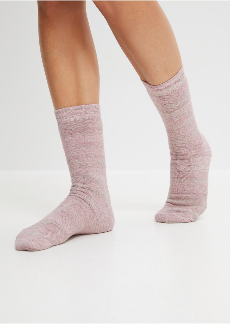 Lot de 4 paires de chaussettes thermo en coloris chinés
