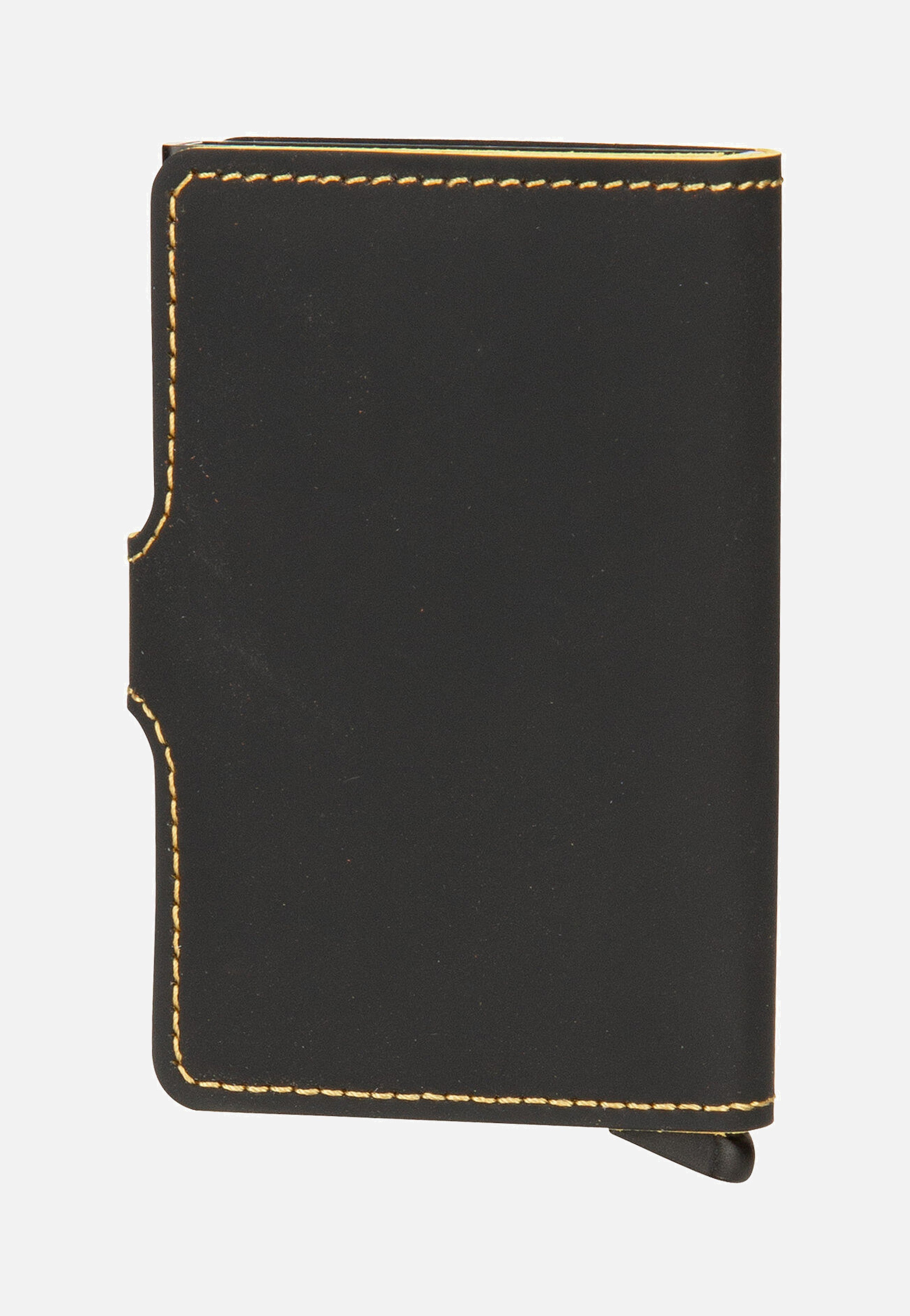 Miniwallet Matte Black-Ochre - Portemonnaie
