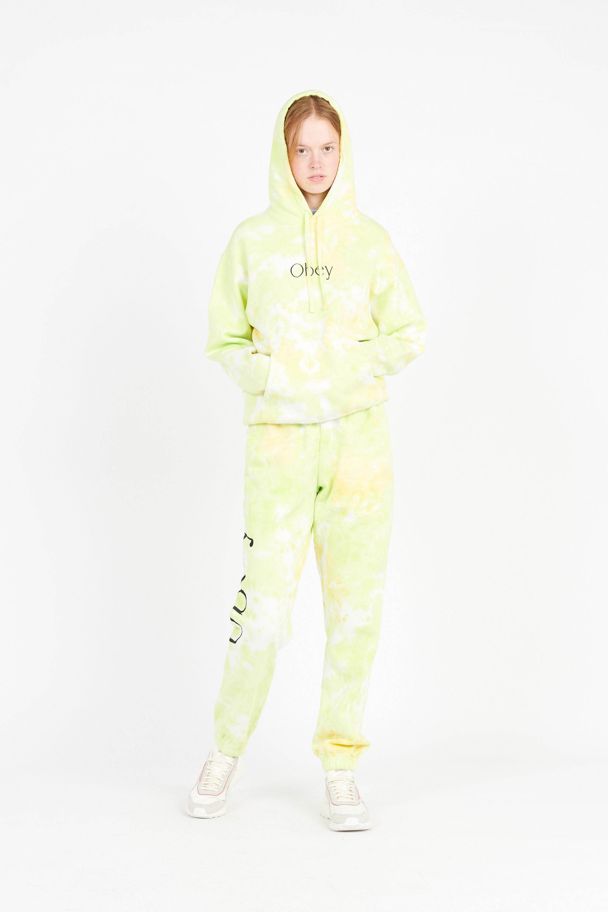 OBEY Sweat  LIMITLESS HOOD Jaune