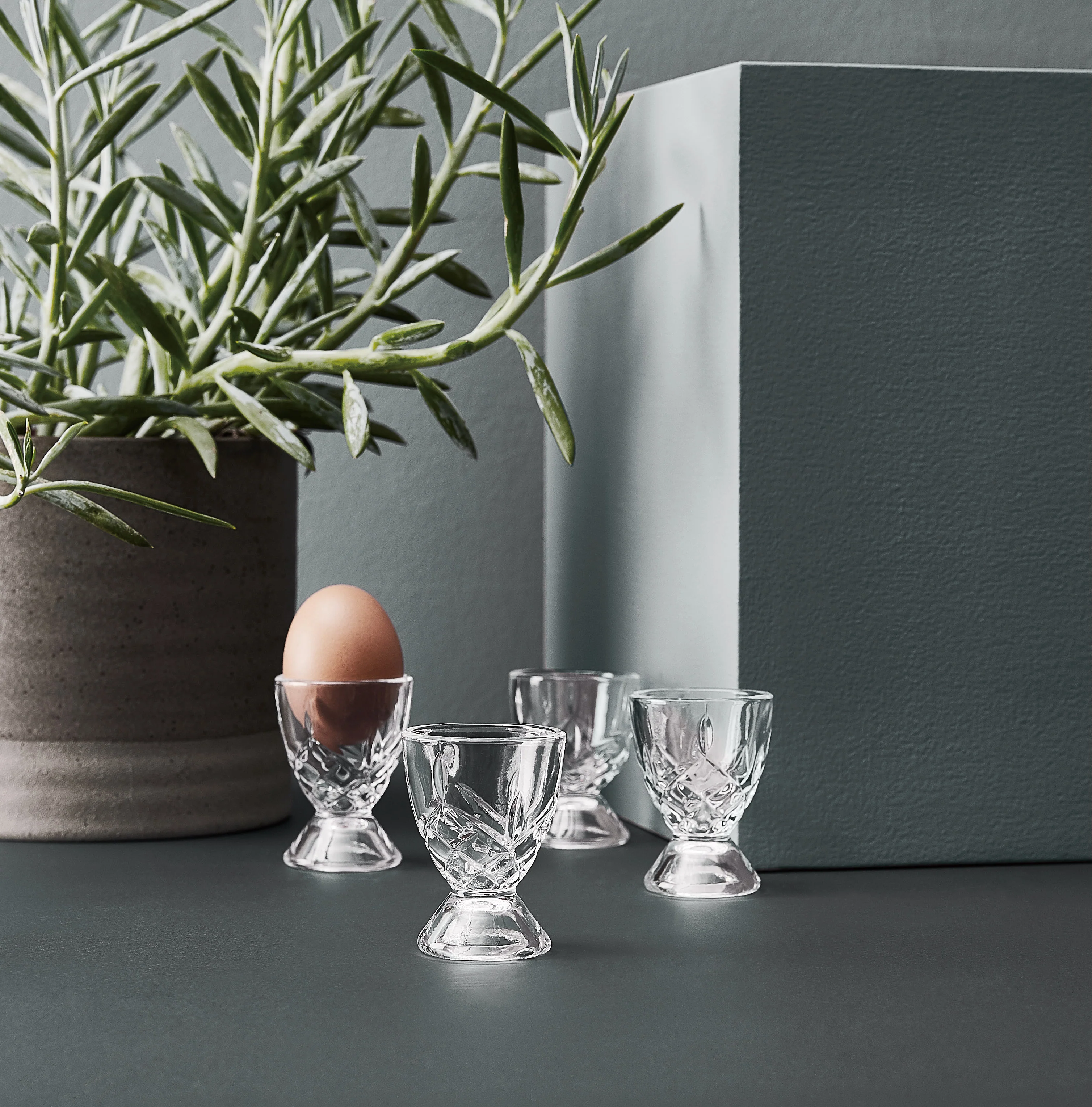 Aida  Harvey æggebæger, 4 stk - Glas